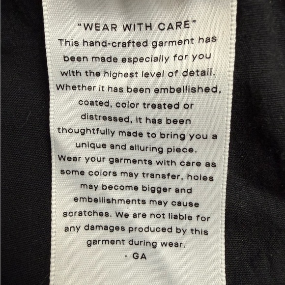 VTG GOOD AMERICAN Jeans Ultra High Rise Skinny Black165 Style GC213T Size 00-4 - Picture 9 of 11